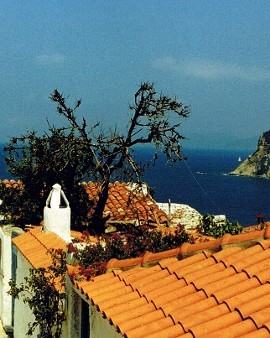 Widok z okna w Skopelos (Foto JSS)