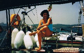 Barbara Loepfe na Morzu Tyrreńskim (Foto JSS)