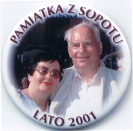 Dr Danuta Żebrowska (Dobrowolska) z mężem prof. Janem Żebrowskim